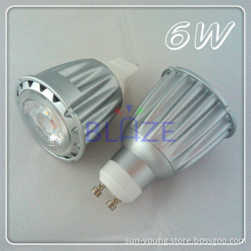LED 6W COB Spotlight MR16 GU5.3/GU10 12VDC/85-265VAC 2700-6500K